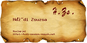 Hódi Zsuzsa névjegykártya